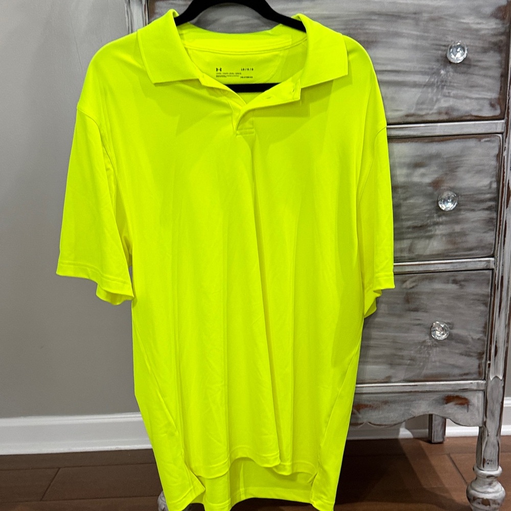Under Armour Neon Yellow Men's Polo Shirt